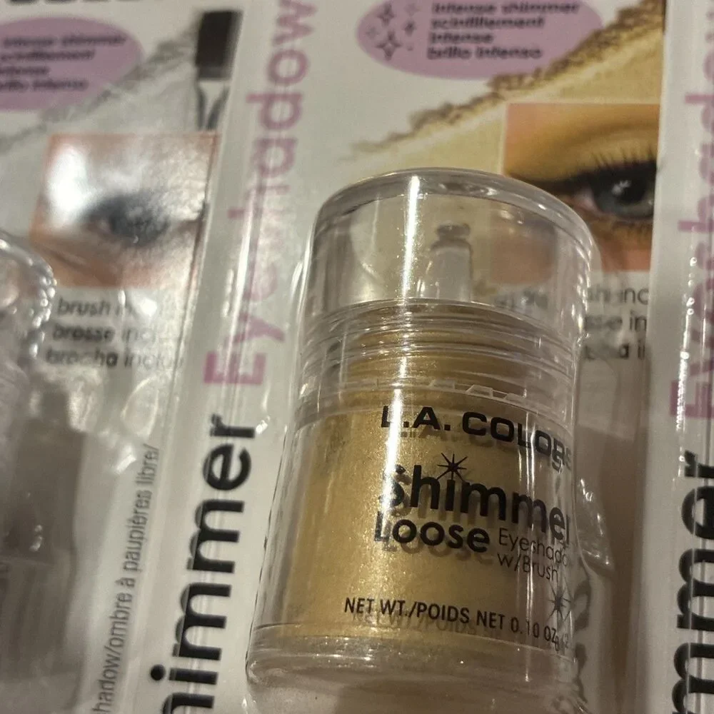 New L.A. COLORS Intense Shimmer Loose Eye Shadow (Sealed) - Set 3 pack